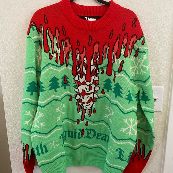 liquid death Other - Liquid Death NWOT Headless Holiday Sweater Size XL